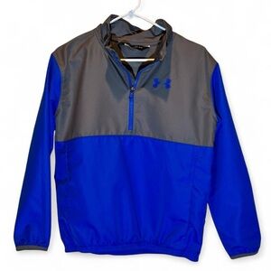 Under Armour Light Gray and Blue Active Jacket